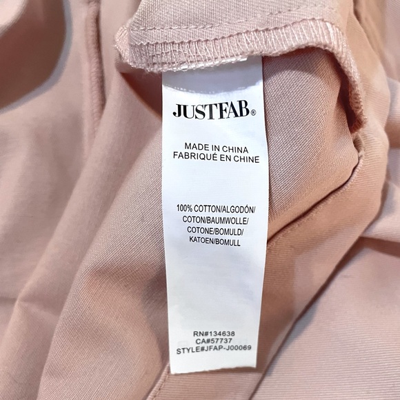 JustFab Light Pink Cinched Utility Jacket Size L - Picture 9 of 9